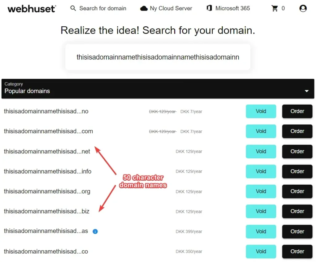 domain names