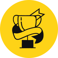 6095784a1aeaf472ea7ec333 5f75b3a6d6a1dae1991d13ae GoD Icons Achievements AwardWinning Yellow